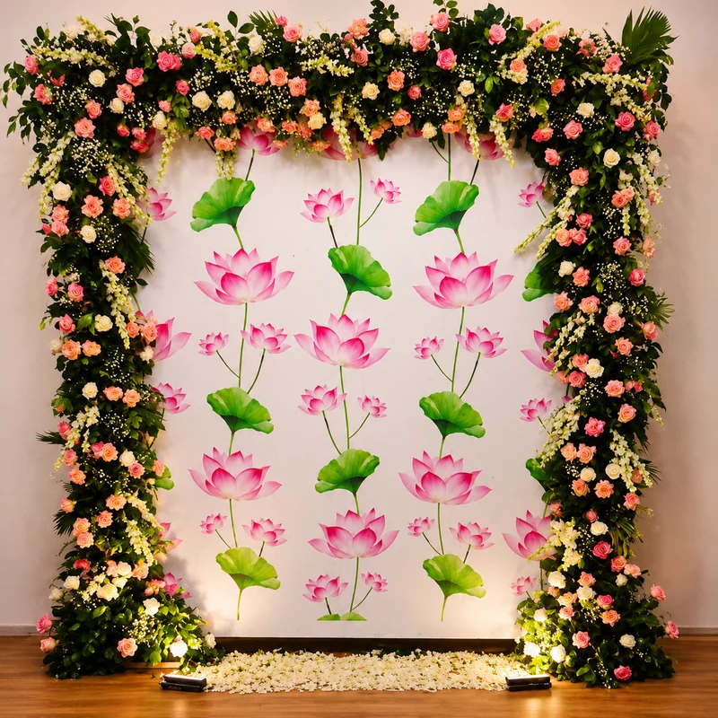 Flower Backdrop Decoration - Image 2