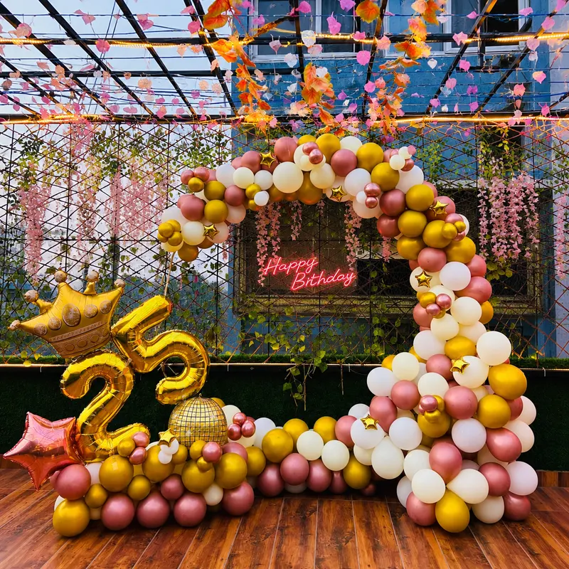 Golden Blush Balloon Arch 3 Golden Blush Balloon Arch
