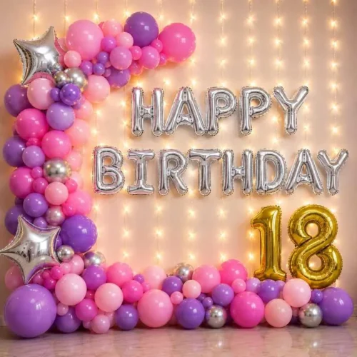 balloon decoration Purple Theme Party Decor