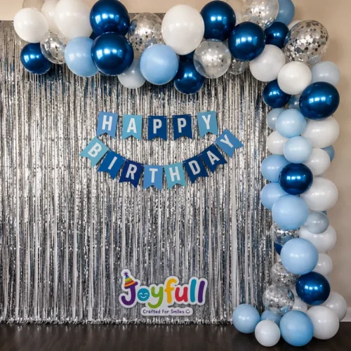 Royal Blue Birthday Decoration 11 balloon decoration Royal Blue Birthday Decoration
