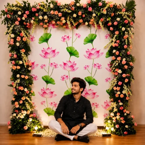 Fresh Flower Backdrop Decoration Service