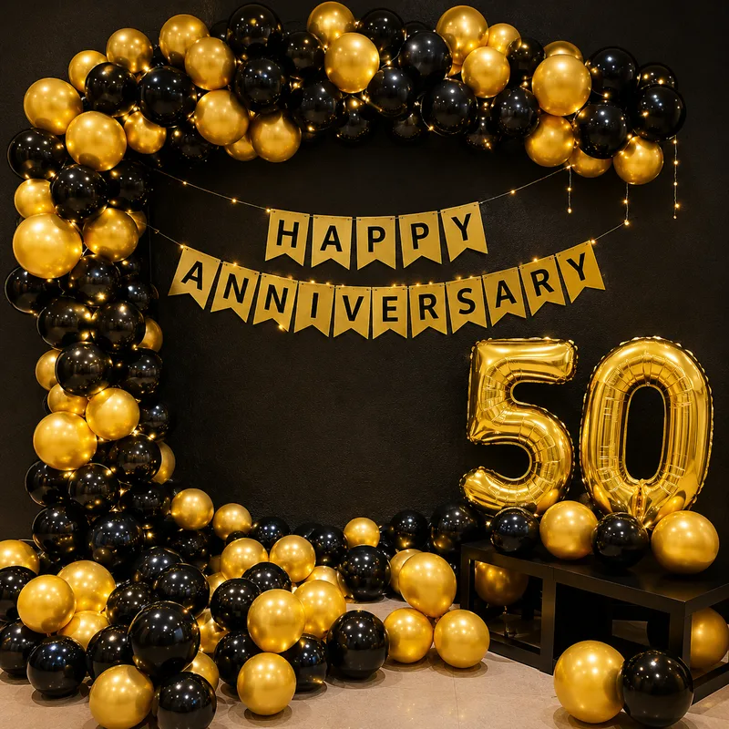 50th Anniversary Balloon Decoration 6 balloon decoration 50th Anniversary Balloon Decoration