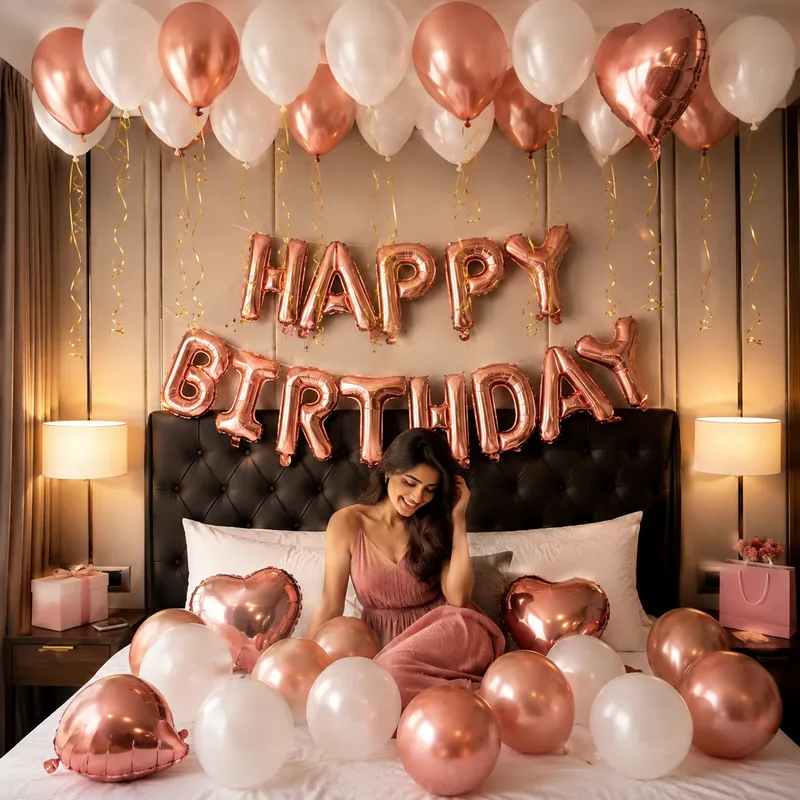 balloon decoration Birthday Bliss Room Decoration