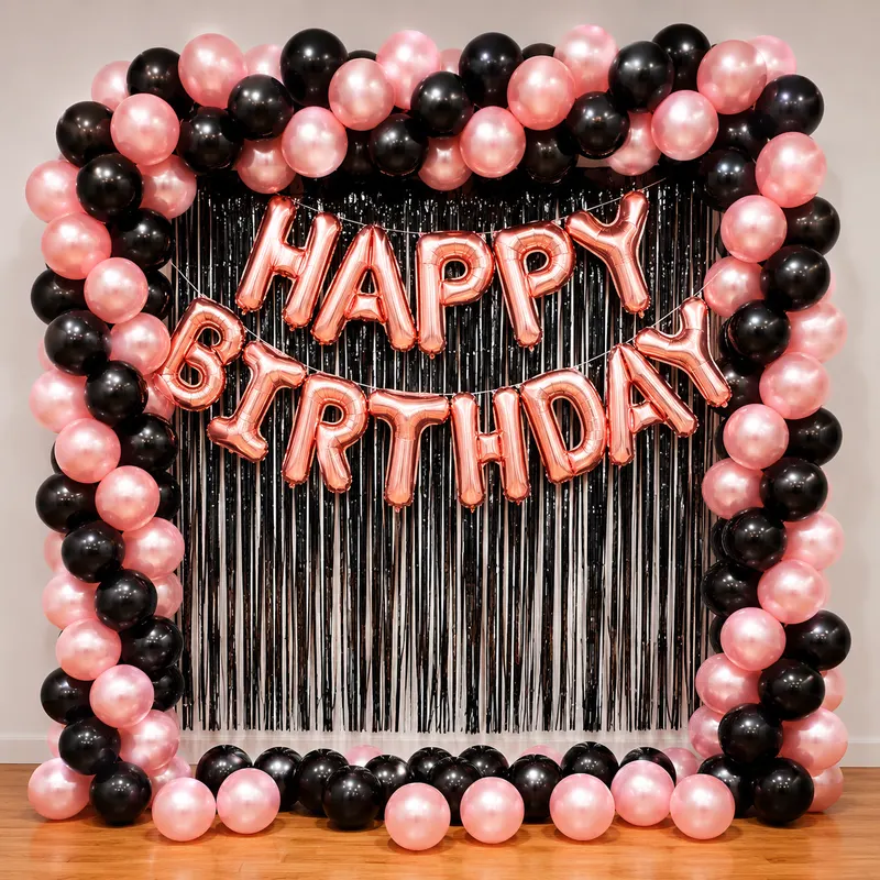 balloon decoration Birthday Decoration Home Setup