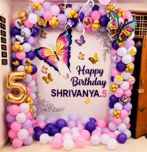balloon decoration Butteffly Bliss Birthday Decor