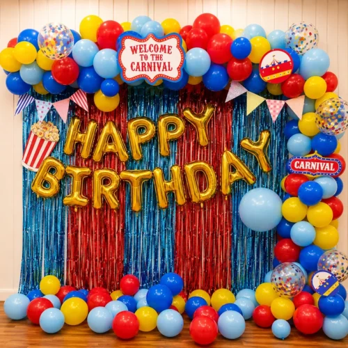 balloon decoration Carnival Theme Birthday Decor