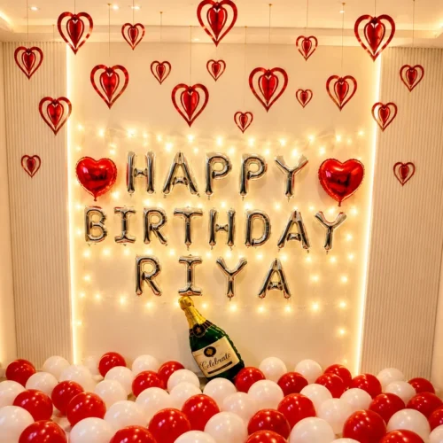 balloon decoration Heart Bliss Birthday Decor
