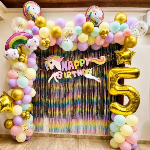 Magical Unicorn Birthday 21 balloon decoration Magical Unicorn Birthday