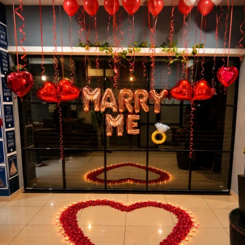 balloon decoration Marry Me Proposal Decoration