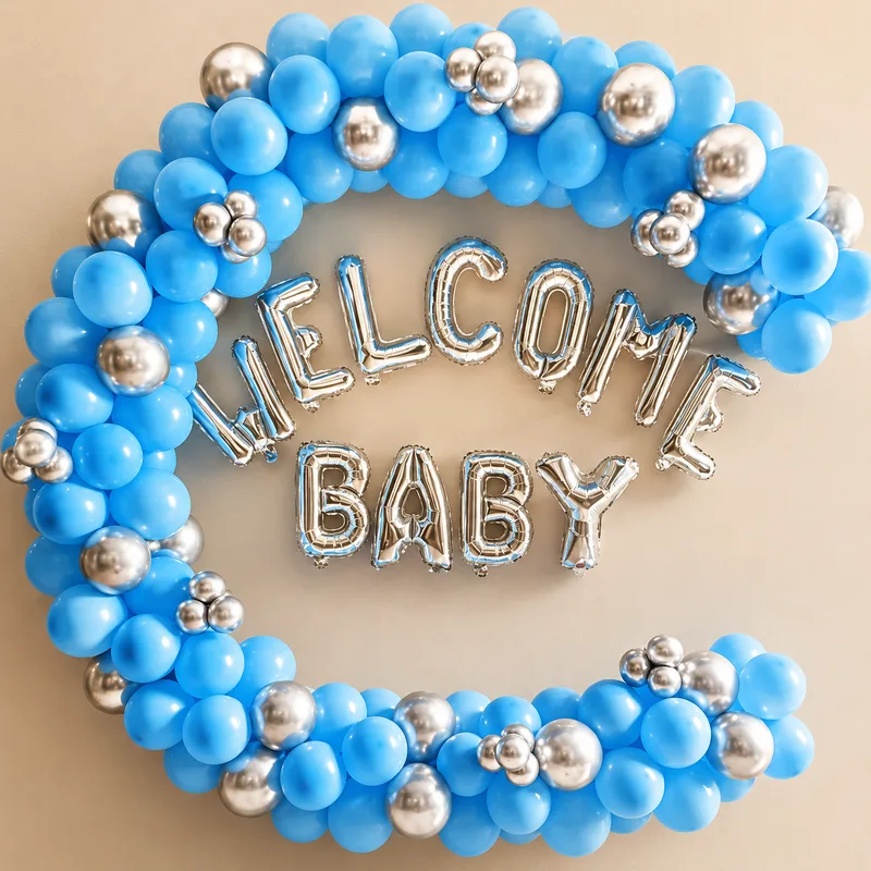 balloon decoration Newborn Welcome Balloon Setup