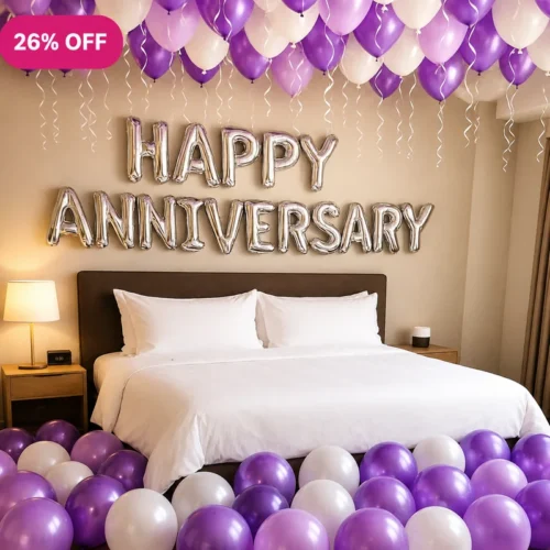 balloon decoration Purple Bliss Anniversary