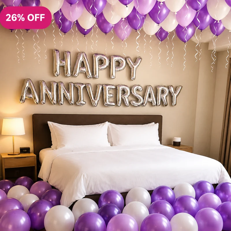 balloon decoration Purple Bliss Anniversary