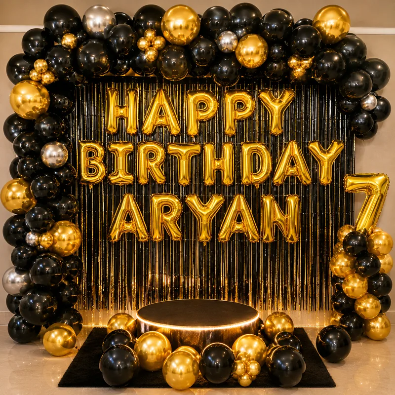 Royal Birthday Balloon Decor