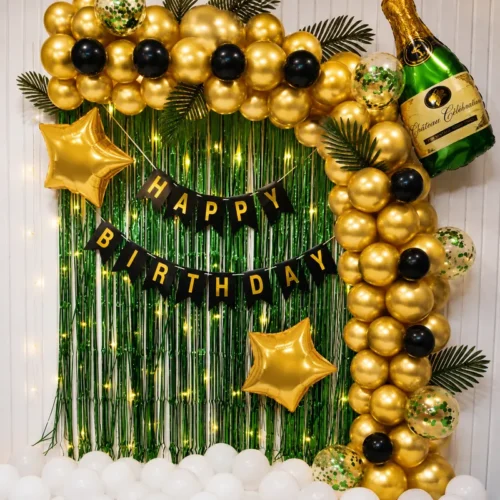 Royal Golden Balloon Decoration 12 balloon decoration Royal Golden Balloon Decoration 1