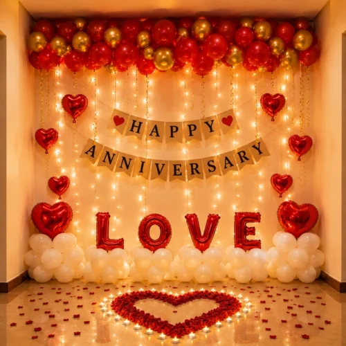 balloon decoration Royal Love Anniversary Decor