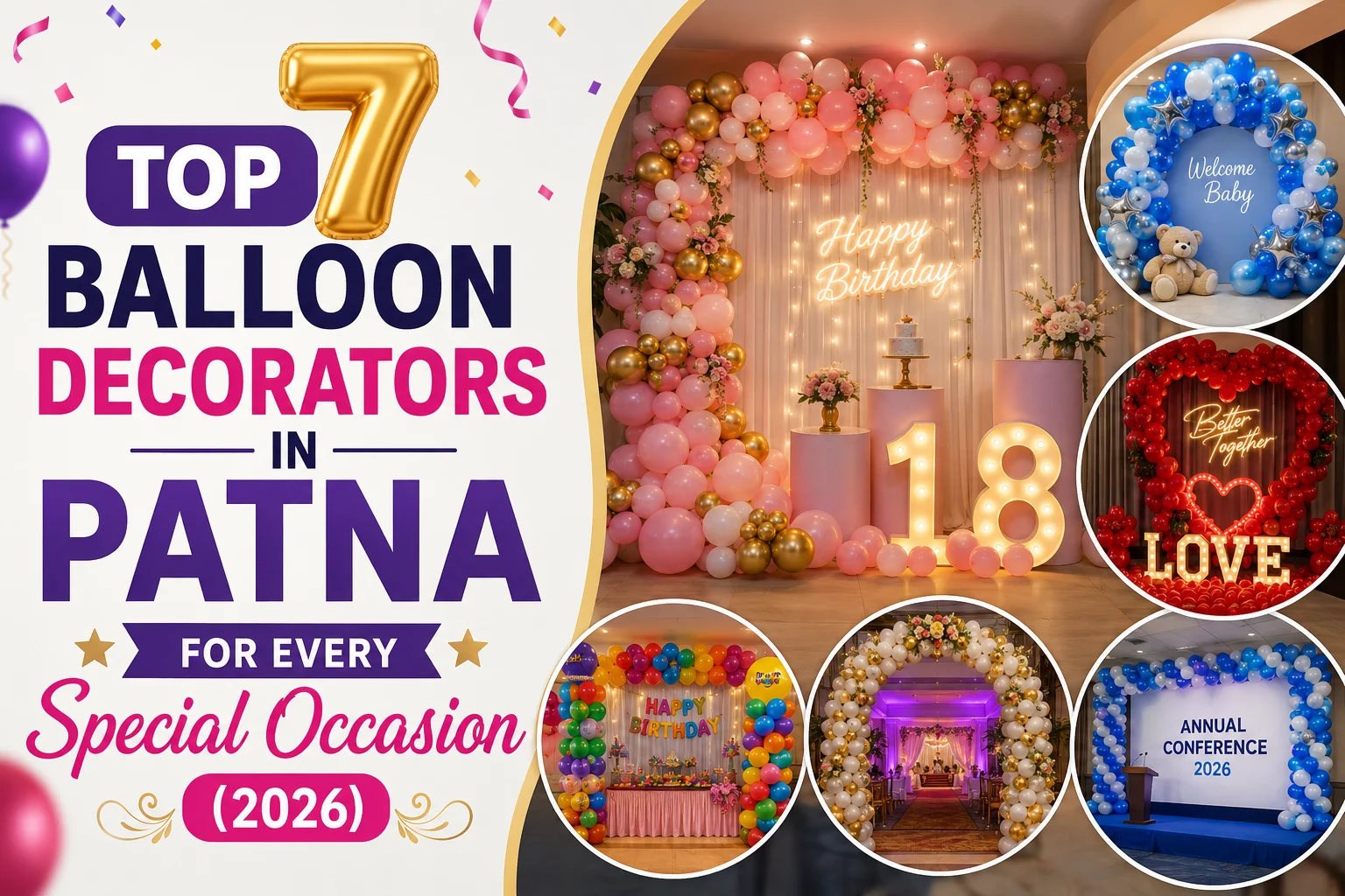 Top 7 Balloon Decorators in Patna