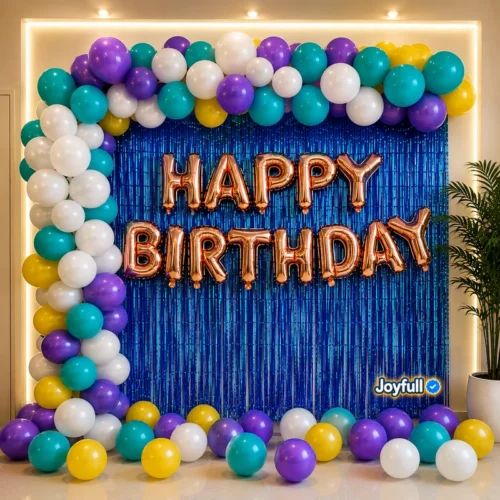 balloon decoration Twinkle Blue Birthday Decor