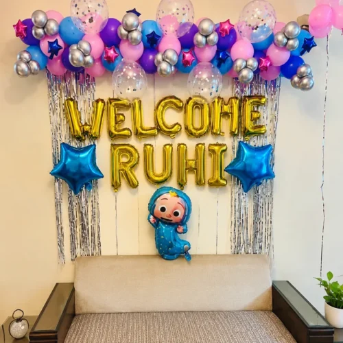balloon decoration Baby Arrival Balloon Decor