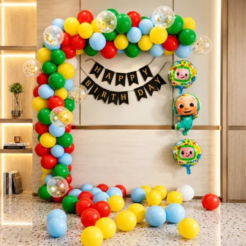 balloon decoration Cocomelon Theme Birthday Balloon