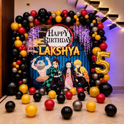 balloon decoration Demon Slayer Birthday Decor
