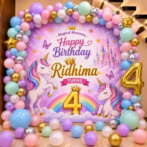 balloon decoration Fairy Unicorn Birthday Decor