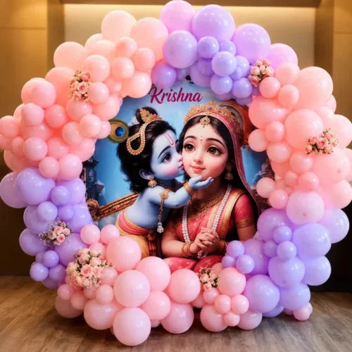 balloon decoration Krishna Theme Decoration