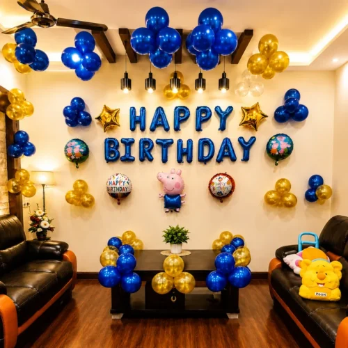 balloon decoration Pepa Pig Birthday Decor