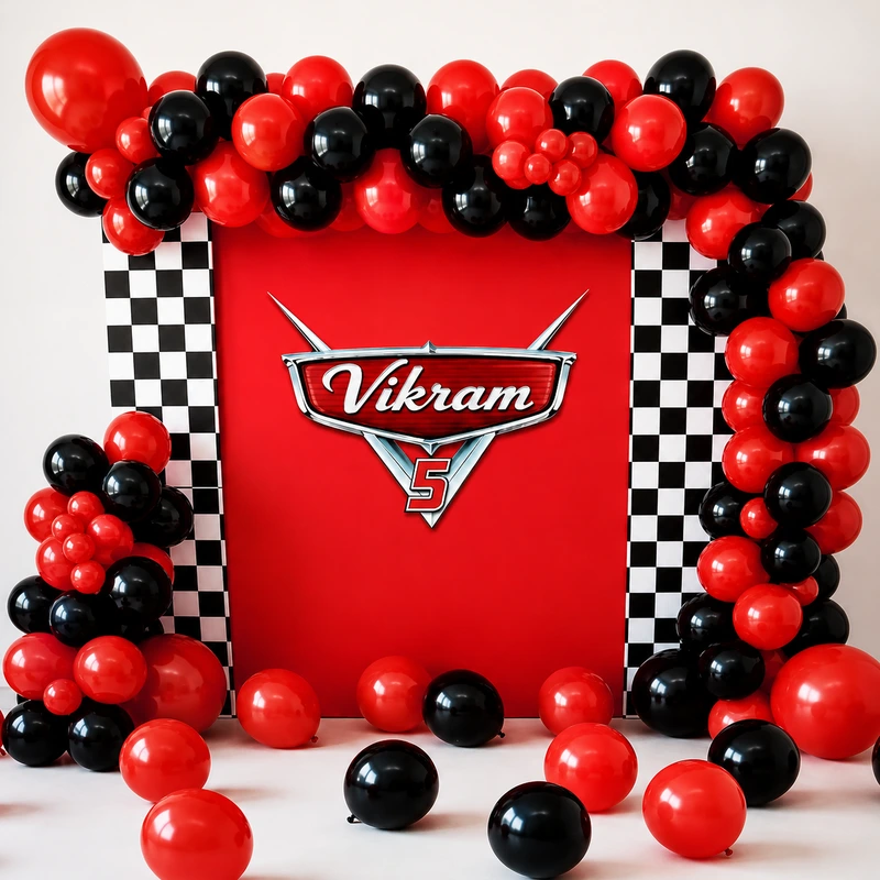 balloon decoration Speed Racer Birthday Decoration