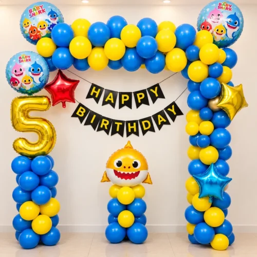 balloon decoration Baby Shark Kids Birthday