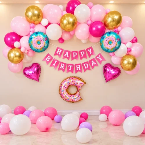 Donut Party Decoration 54 balloon decoration Donut Party Decoration